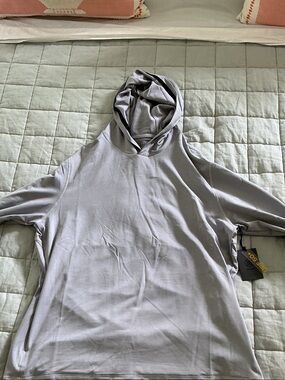 G/Fore Light Gray Pullover Hoodie